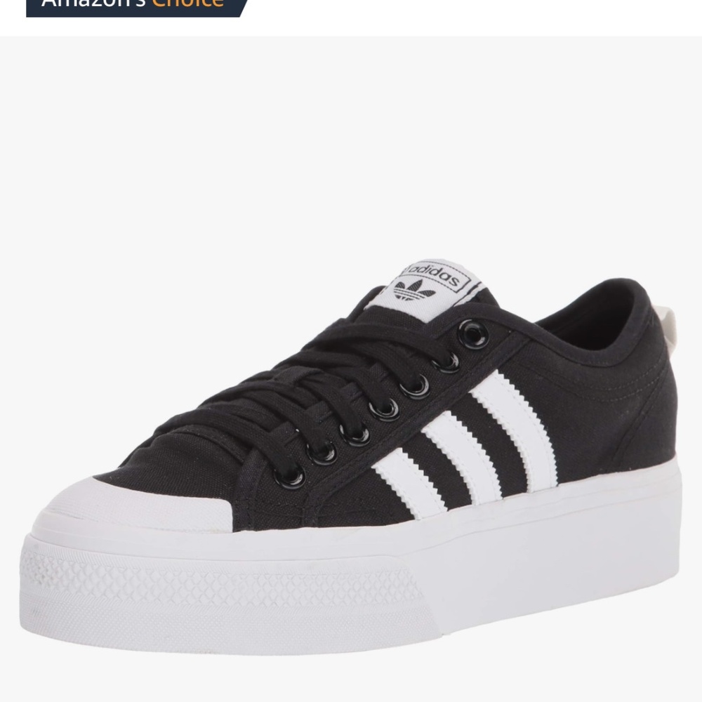 Adidas Black Nizza platform sneaker